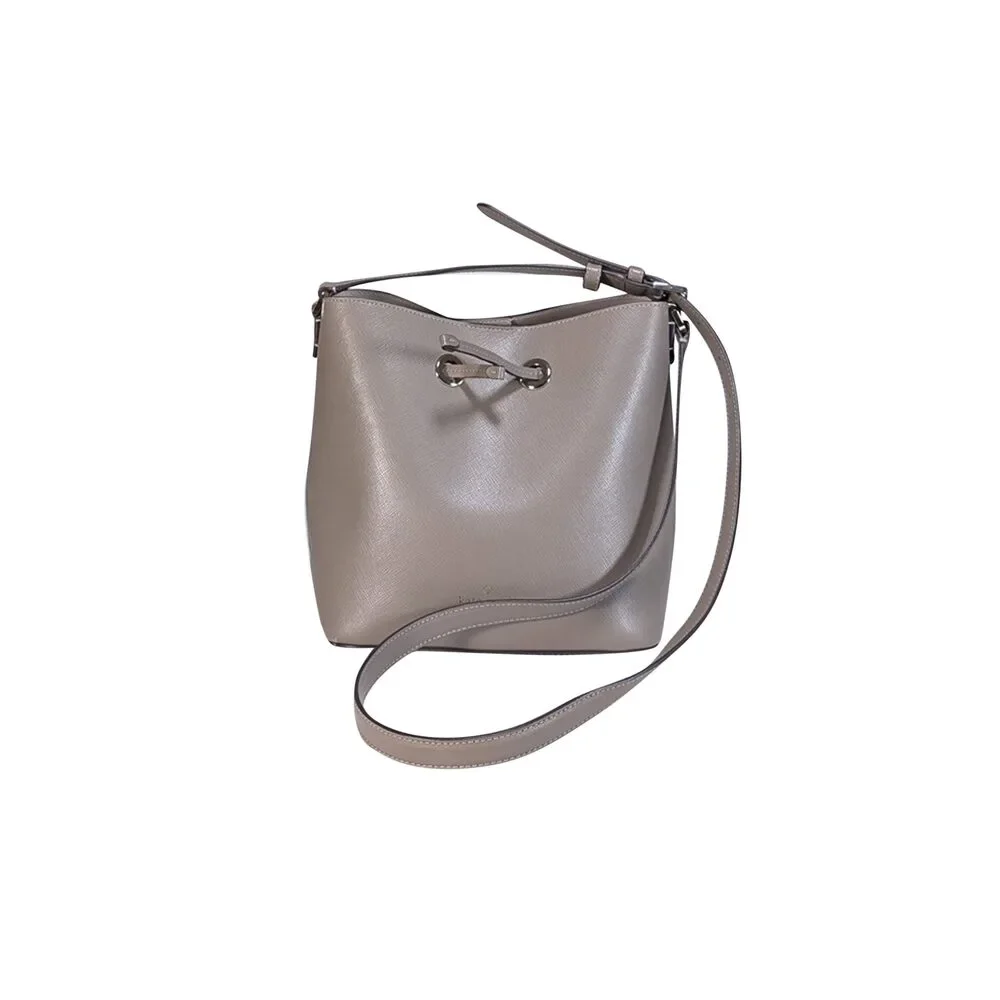Kate Spade - Grey Leather Bucket Bag